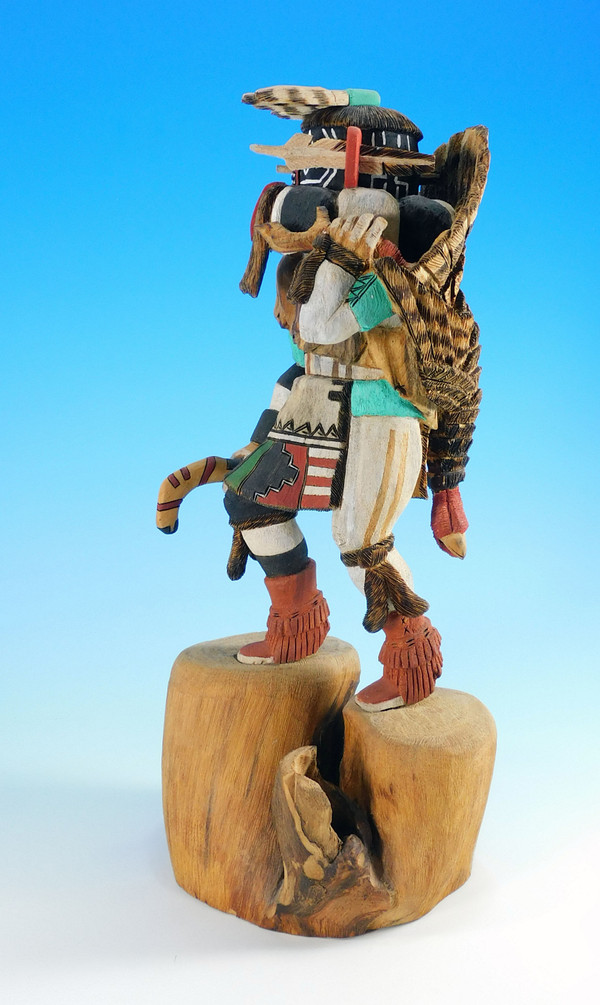 Hopi Left-Hand Kachina Sculpture by Duane Lacapa