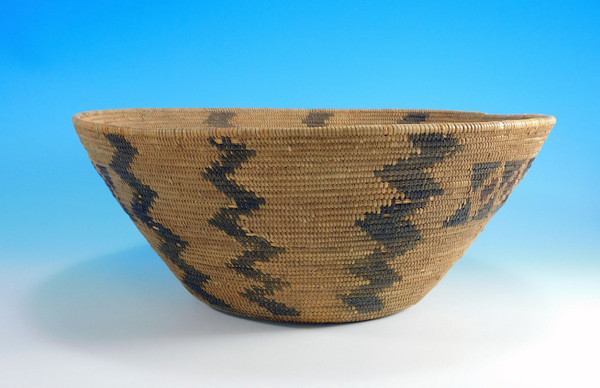 Antique Yokut Feast Bowl Basket