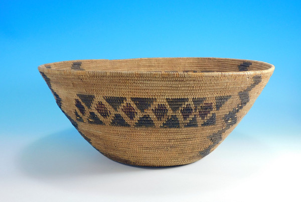 Antique Yokut Feast Bowl Basket