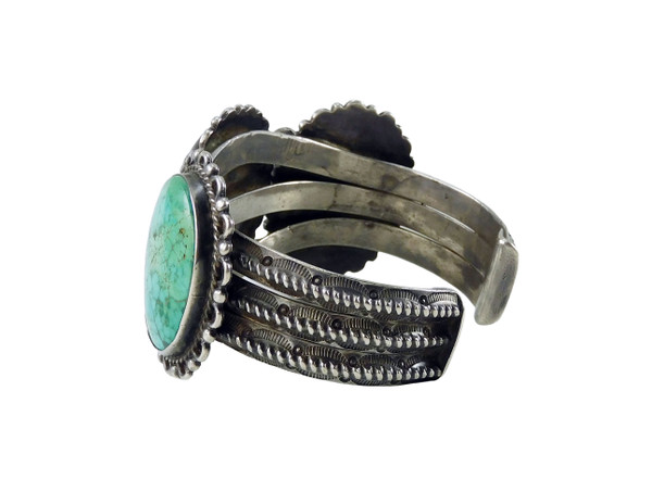 Three Turquoise Vintage Silver Bracelet