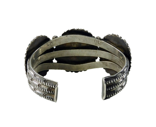 Three Turquoise Vintage Silver Bracelet