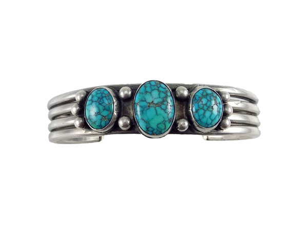 Turquoise Mountain in Silver Cuff Bracelet