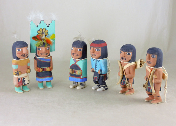 Traditional Hopi Carved Dancers by  Brandon Ross