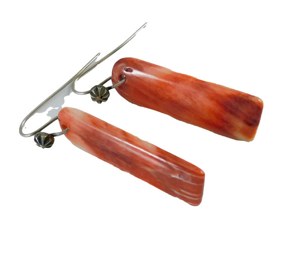 Spondylus Shell Tab Dangle Earrings by Piki Wadsworth