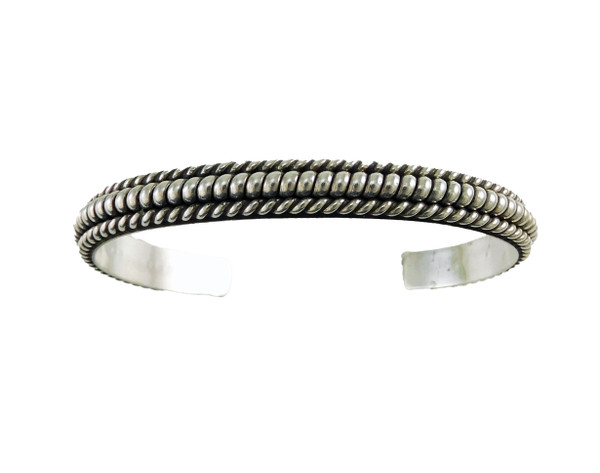Pair of Silver Cuff Bracelets by Tahe