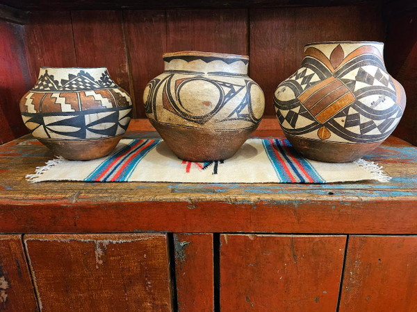 For scale Polacca Polychrome and Acoma jars