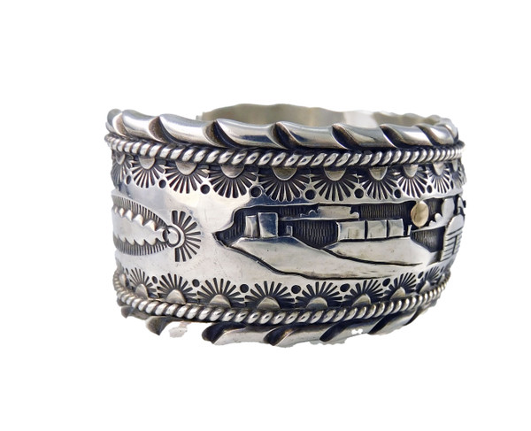 Silver Storyteller Bracelet by Paul Arviso