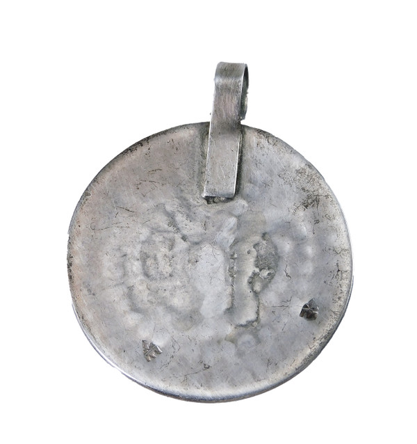 Bernard Dewahoya Hopi Silver Man in Maze Pendant
