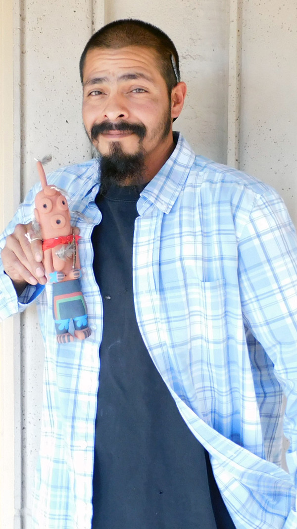 Traditional Hopi Koyemsi Kachina Kevin Chavarria