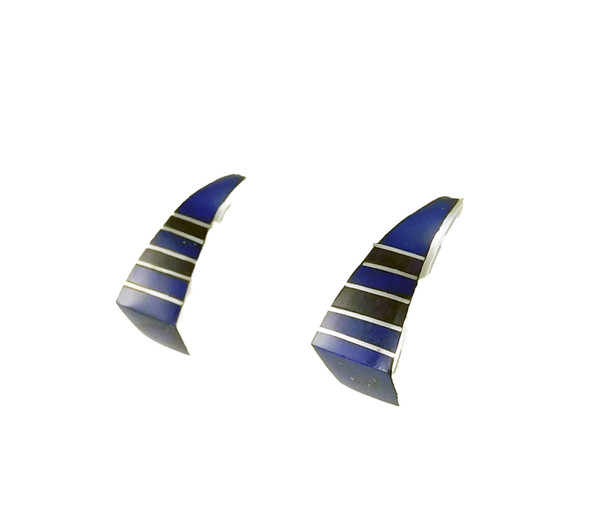 Lapis Silver Earrings by Andy Lee Kirk