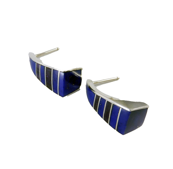 Lapis Silver Earrings by Andy Lee Kirk