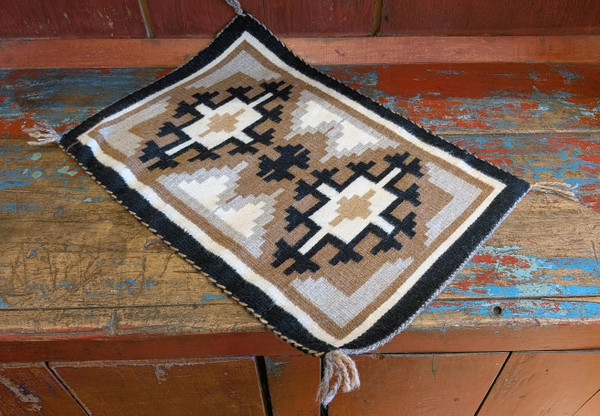 Small Two Grey Hills Dine' Textile