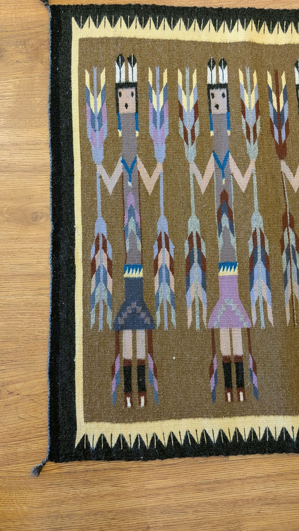 Lorraine James Dine' Yei Rug Tapestry