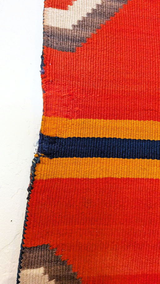 Classic Dine' Serape With Indigo