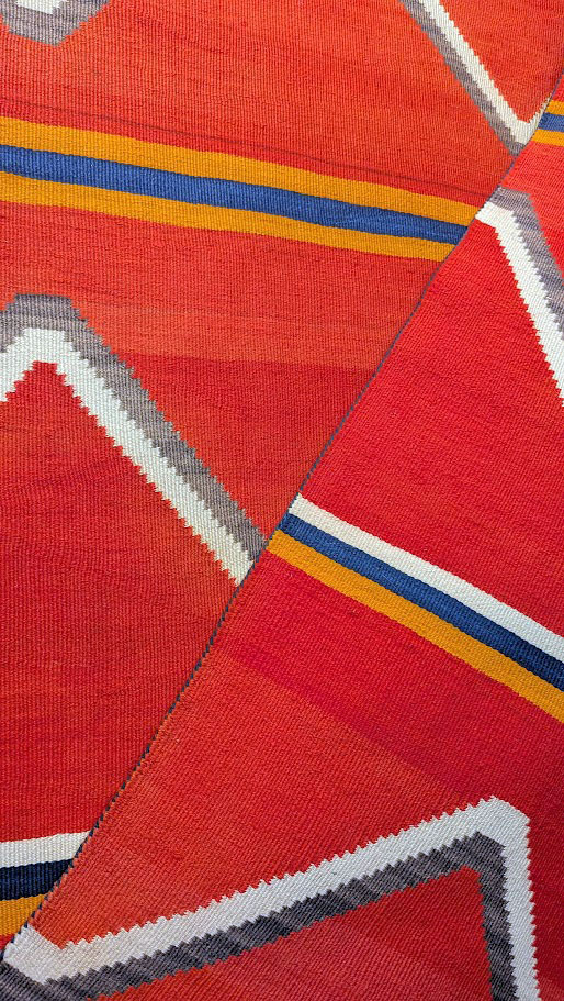 Classic Dine' Serape With Indigo
