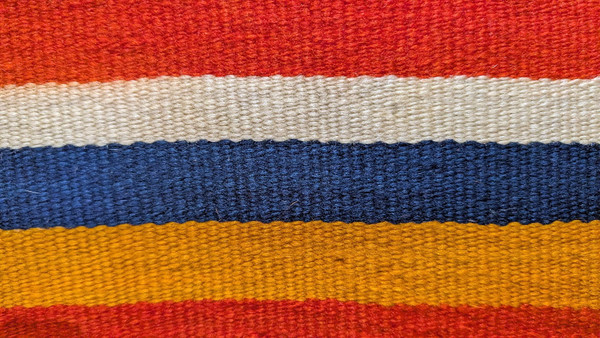 Classic Dine' Serape With Indigo