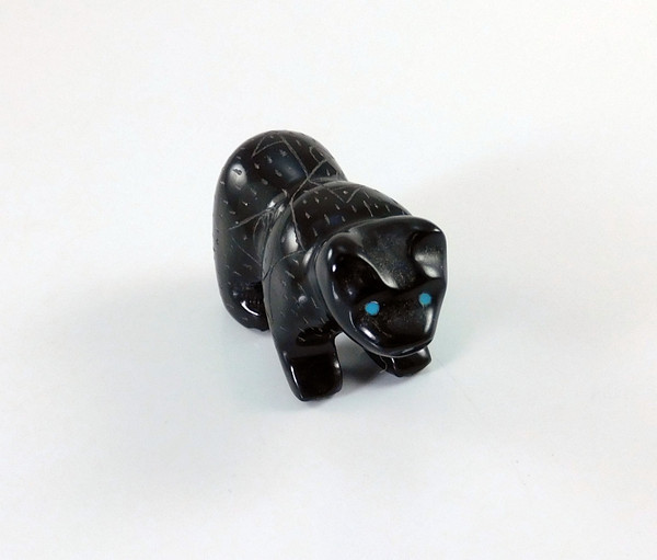 Zuni Carved Black Bear