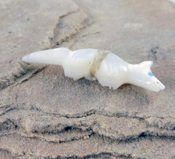 White Wolf  Zuni Carving