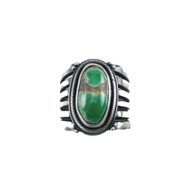 Delbert Gordon Silver Ring Grasshopper Faustite