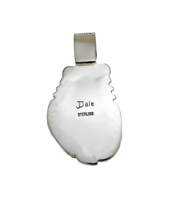 Bisbee Blue Turquoise Silver Pendant by Jeanette Dale