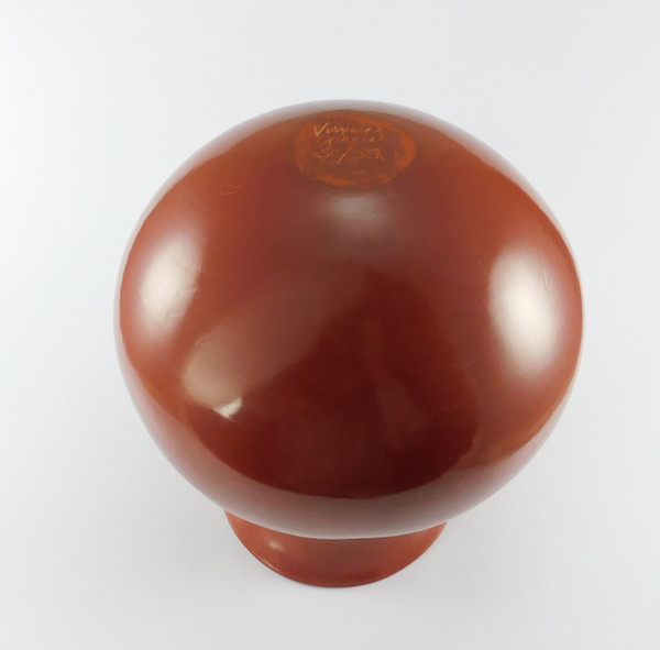 Red Pottery Jar by Virginia Garcia