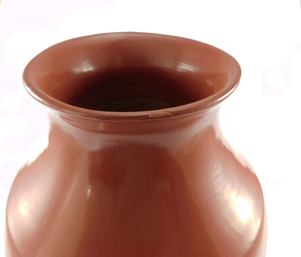 Red Pottery Jar by Virginia Garcia
