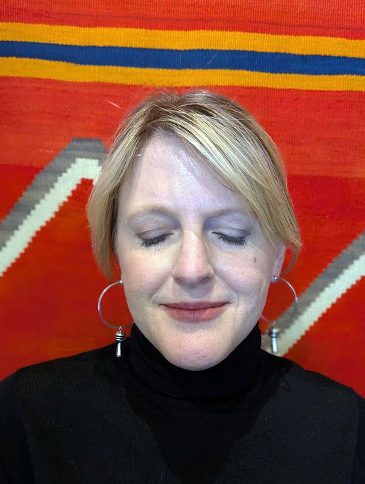 Nanibaa Silver Hoop Earrings with Coral