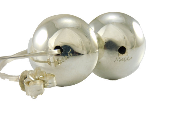 Nanibaah Large Silver Hoop Earrings