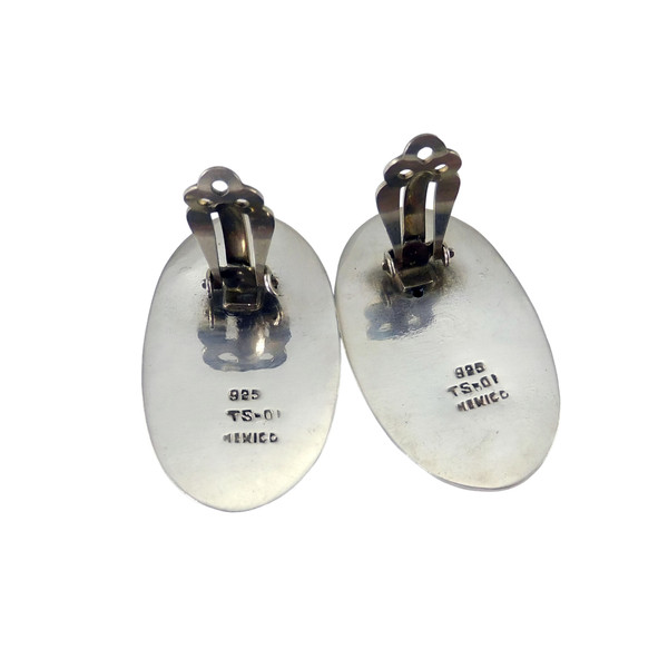 Taxco Silver Clip Earrings