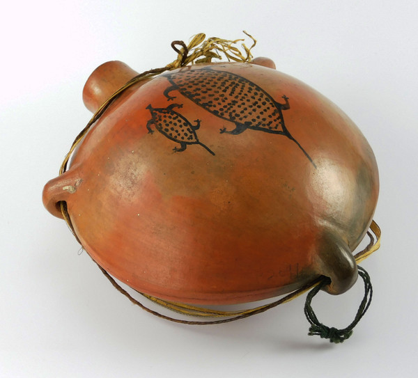 Antique  Tohono O'Odham Pottery Canteen