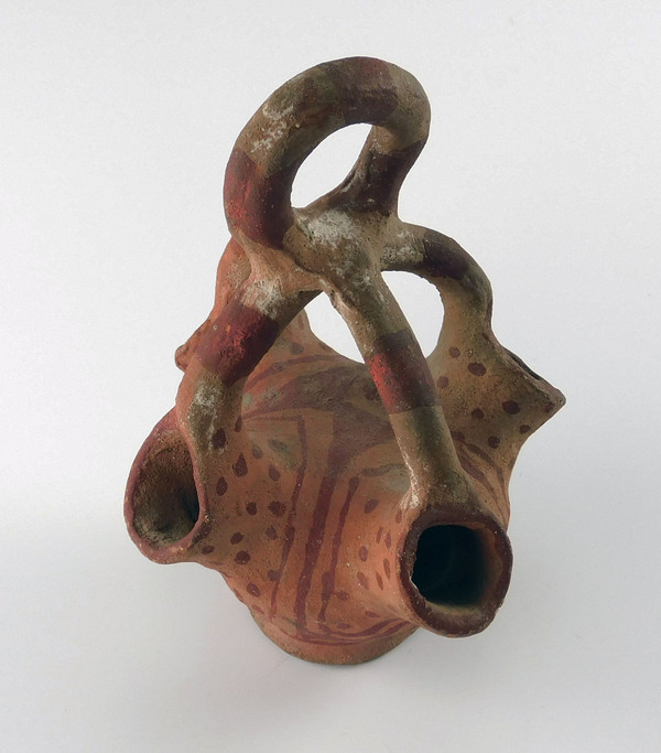 Small Antique Mohave Pottery Loop and Handle Vase