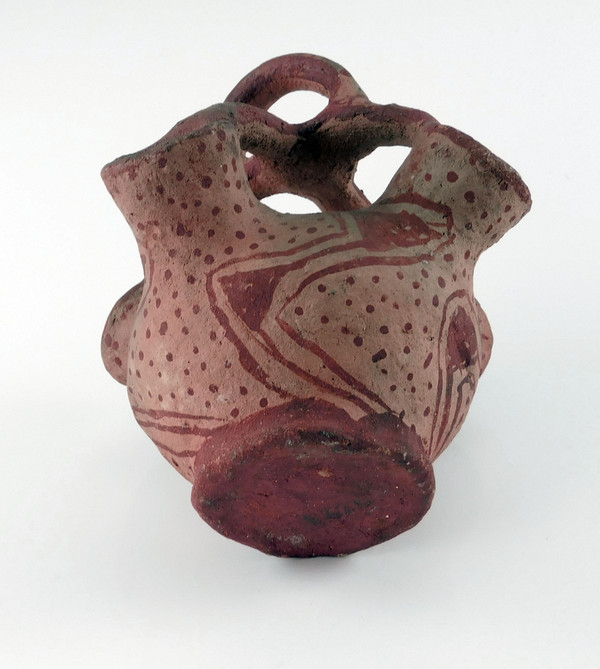 Medium Antique Mohave Pottery Loop and Handle Vase