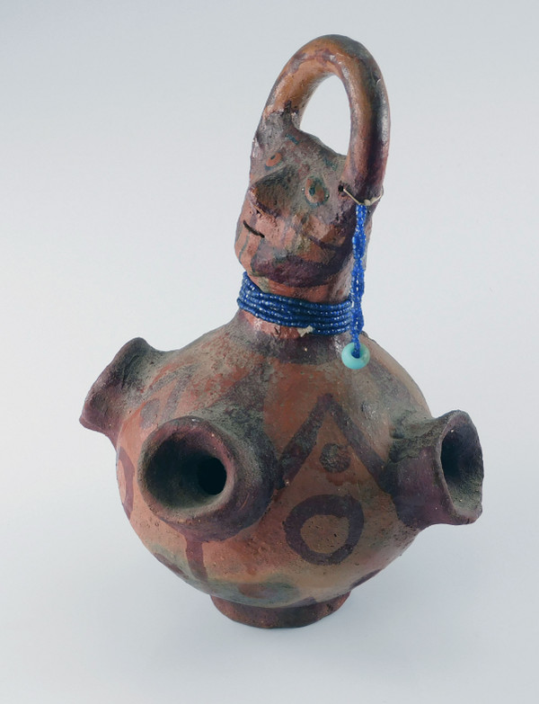 Antique Mohave Pottery Effigy Jar