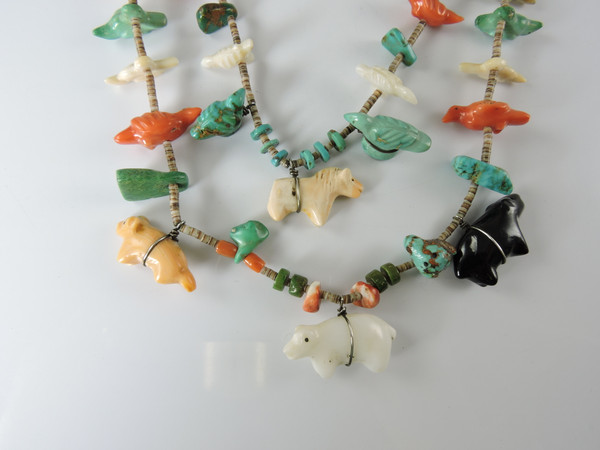 Leekya Deyusee Two Strand Zuni Fetish Necklace
