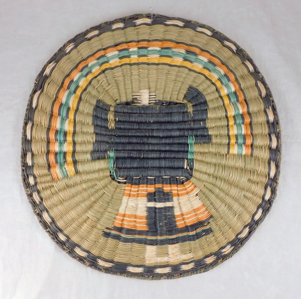 Third Mesa Hopi Wicker Tray Kachina Maiden