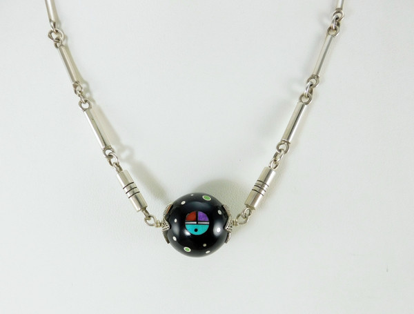 Ernest Benally Sun Face Medallion Pendant
