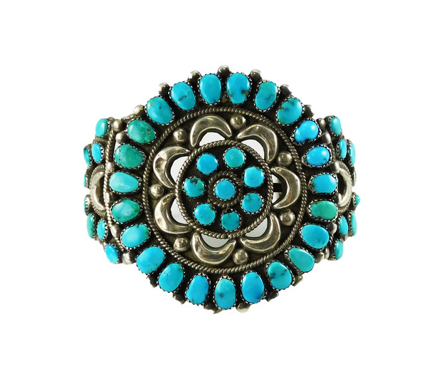 Vintage Turquoise Cluster Bracelet