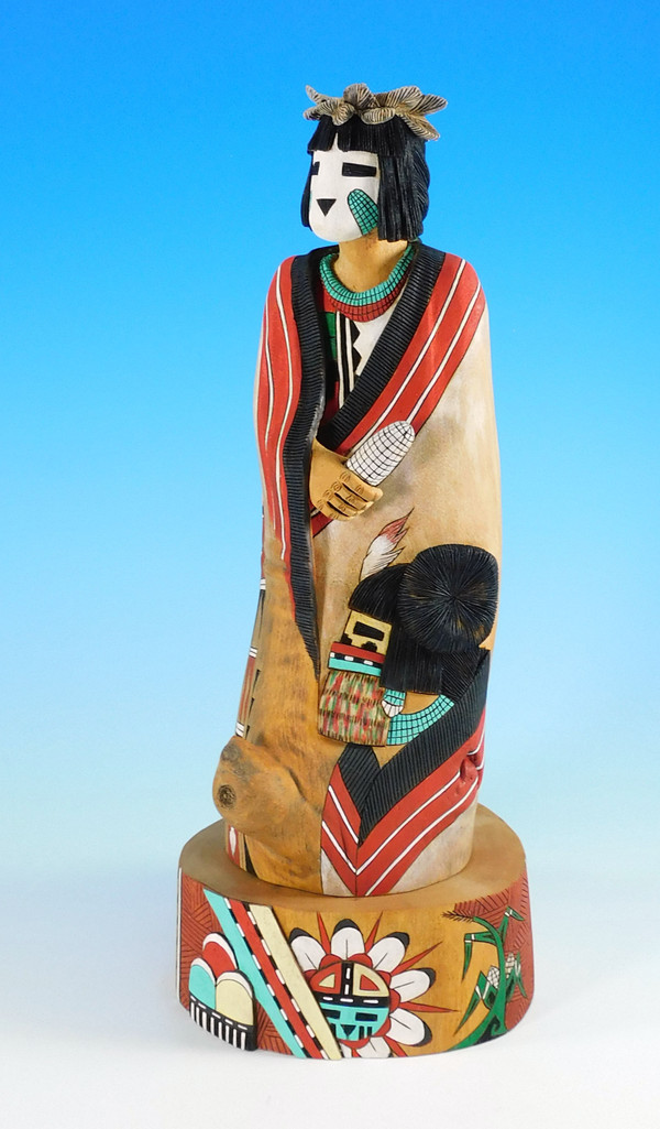 Hopi Harvest Kachina Sculpture by Armand Fritz