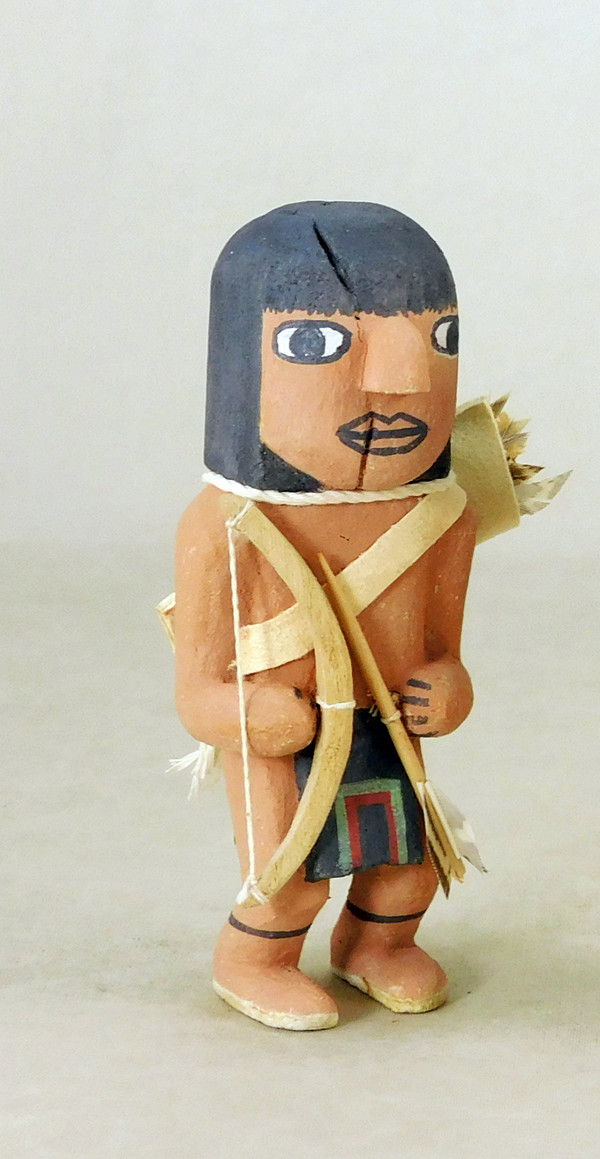 Traditional Hopi Carved Hunter Brandon Ross