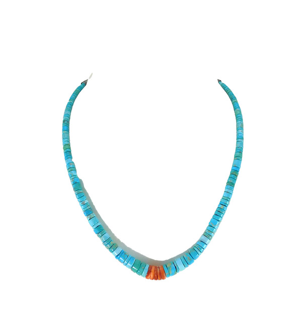 Candelaria Turquoise Beads Choker Necklace Piki Wadsworth