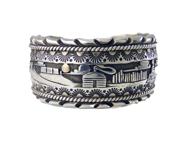 Silver Storyteller Bracelet by Paul Arviso