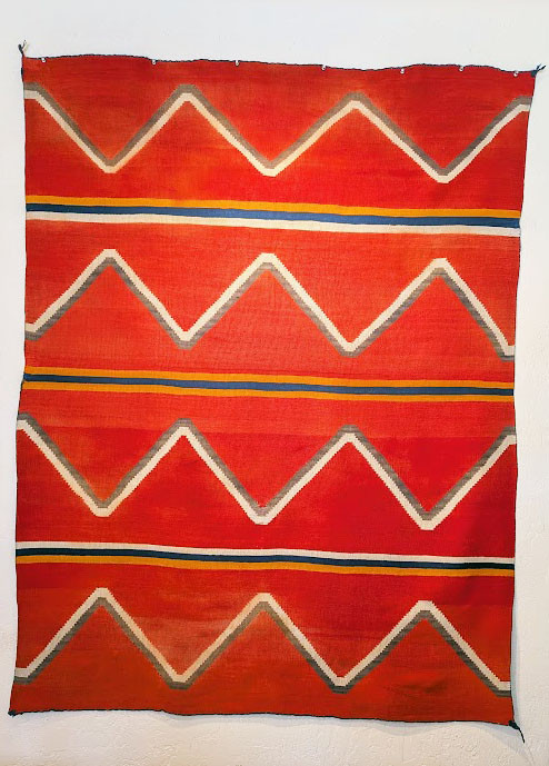 Classic Dine' Serape With Indigo