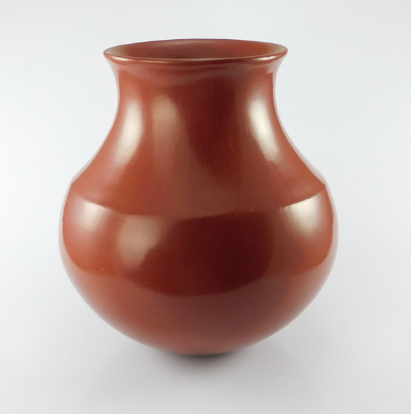 Red Pottery Jar by Virginia Garcia