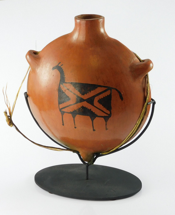 Antique  Tohono O'Odham Pottery Canteen