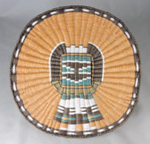 Hopi Third Mesa Wicker Crow Mother Kachina Plaque