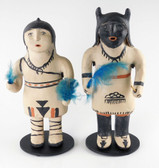 Cochiti Pueblo Pottery Buffalo Dancer Couple 