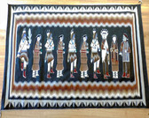 Navajo Yei bi chai Dance Rug Woven by Lillie Claleson