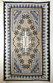 Large Two Grey Hills Navajo Rug