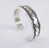  Mega Silver Mens Cuff Bracelet by JJ Otero