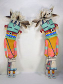 Split Root Pair of Swaying Kachinas by Clark Tenakhongva